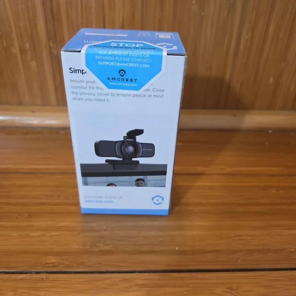 Amcrest 1080P HD Webcam with Microphone & Privacy Cover - Brand New Sealed